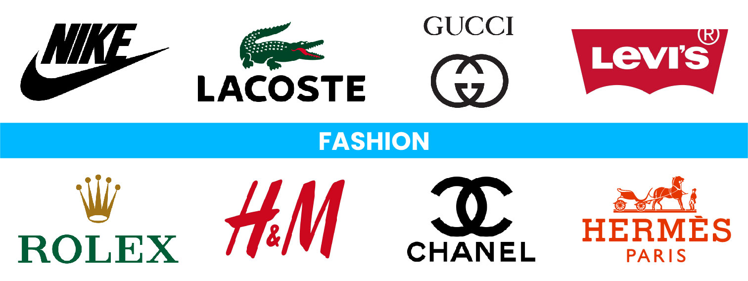 FASHION Category Of Brand logos