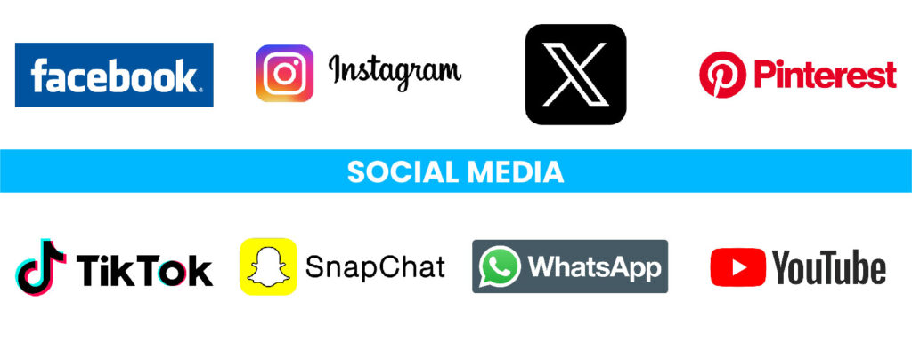 SOCIAL MEDIA Category Of Brand logos